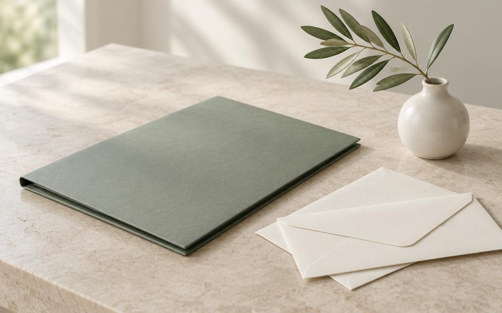 A document folder and envelopes ready for planning